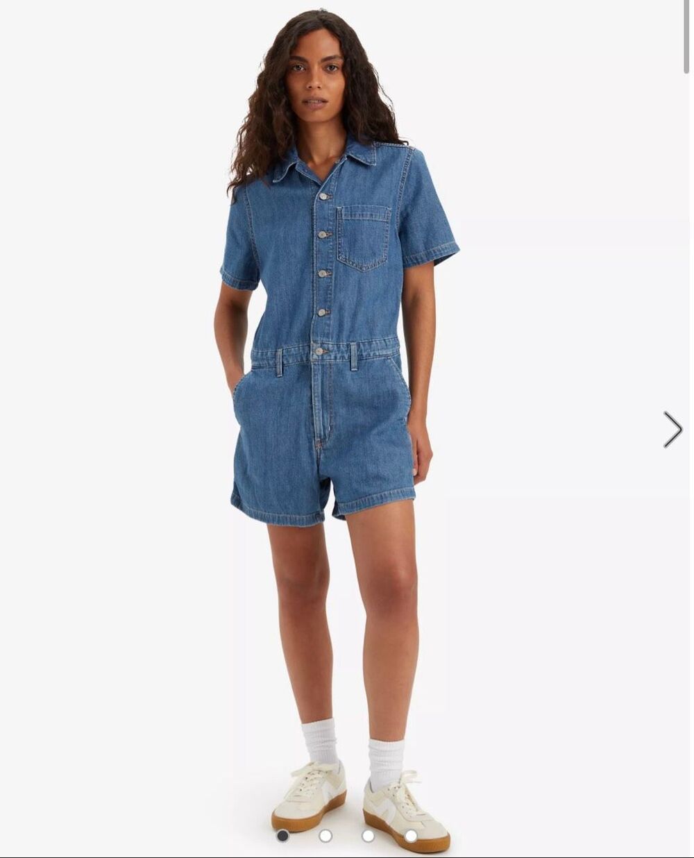 Levi’s Heritage Denim Romper Utility Shortalls Workwear Playsuit S